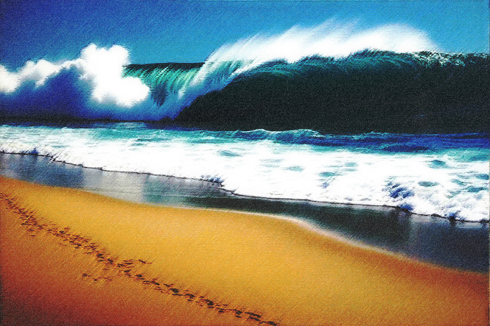 artwork for Jasmine Melchor's poem Along the Shoreline