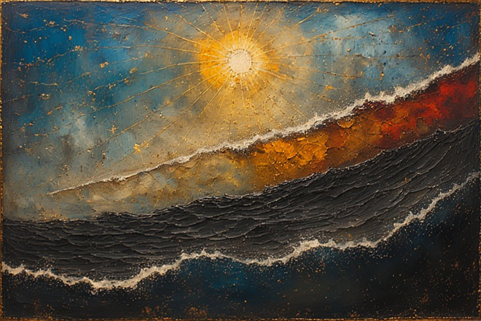 artwork for Michael T. Young's poem Wearing Its Weight