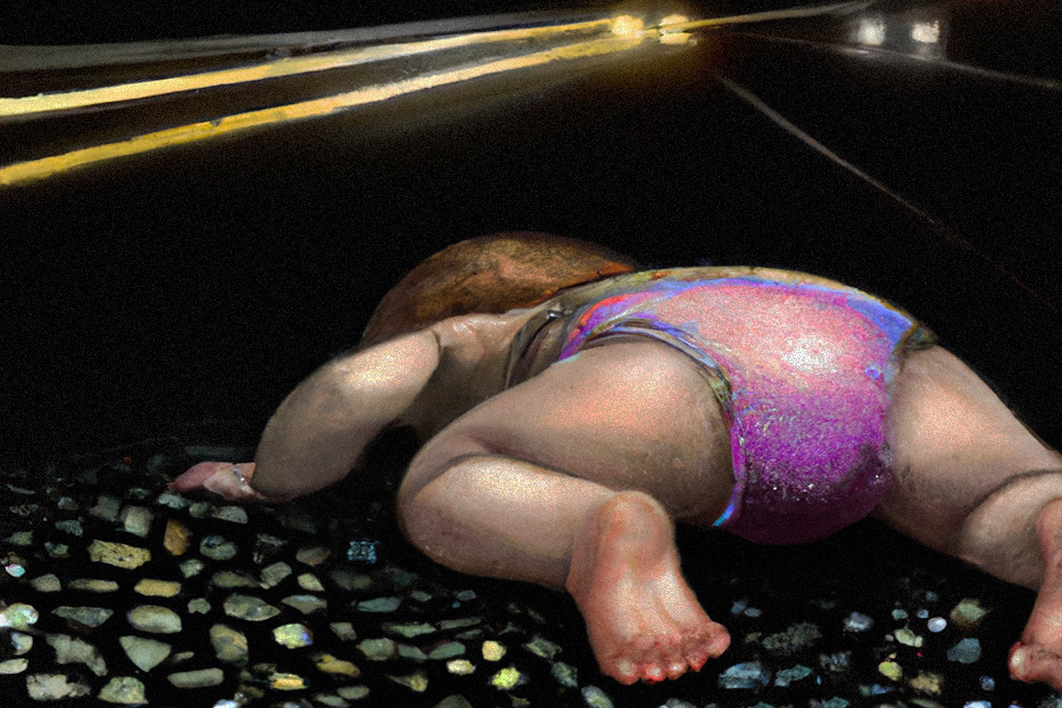 artwork for Peter Krumbach's poem Caravan