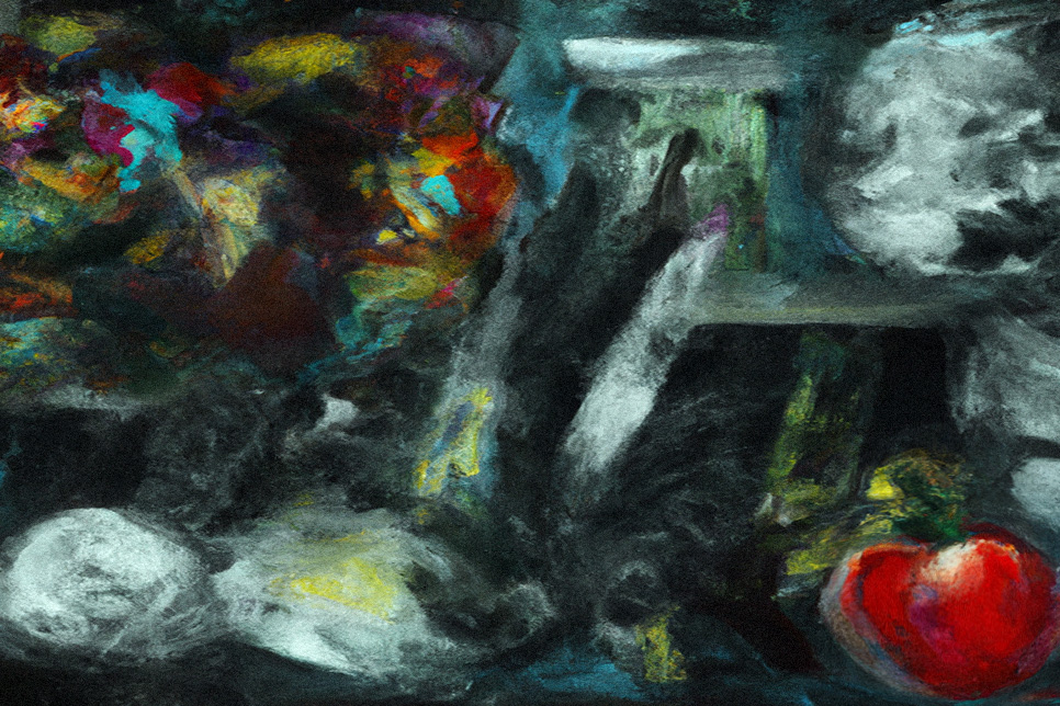 artwork for Joanna Cleary's poem A + E Growing Older