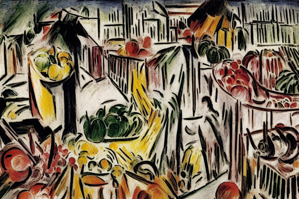 artwork for Peter Krumbach's poem Nightshift in Produce