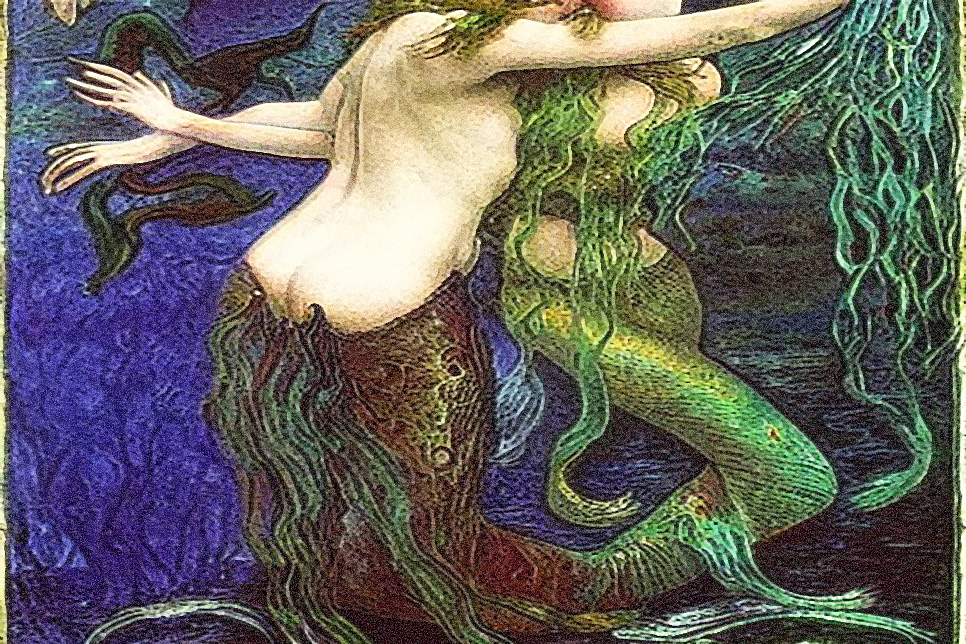 artwork for Melissa Ostrom's creative nonfiction Mermaid