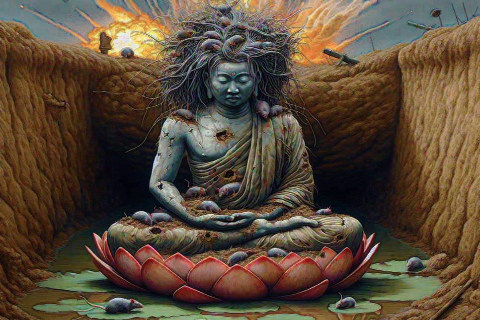 artwork for Bruce McRae's poem Enlightened
