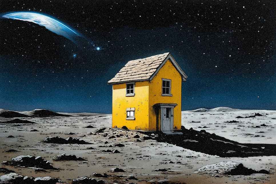 artwork for Bruce McRae's poem Low Rent District