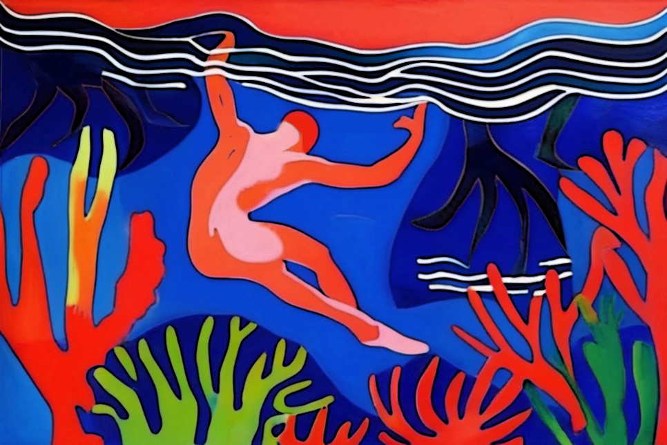 artwork for Milla van der Have's poem the place of turtles